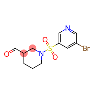 1-(5-broMopyridin-3-ylsulfonyl)piperidine-3-carbaldehyde