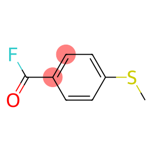 Benzoyl fluoride, 4-(methylthio)- (9CI)