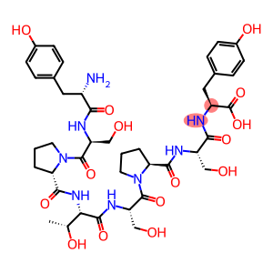 (2S)-2-[[(2S)-2-[[(2S)-1-[(2S)-2-[[(2S,3R)-2-[[(2S)-1-[(2S)-2-[[(2S)-2 -amino-3-(4-hydroxyphenyl)propanoyl]amino]-3-hydroxy-propanoyl]pyrroli dine-2-carbonyl]amino]-3-hydroxy-butanoyl]amino]-3-hydroxy-propanoyl]p yrrolidine-2-carbonyl]amino]-3-hydroxy-propanoyl]amino]-3-(4-hydroxyph enyl)propanoic acid
