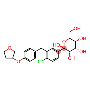 α-D-Glucopyranose, 1-C-[4-chloro-3-[[4-[[(3S)-tetrahydro-3-furanyl]oxy]phenyl]methyl]phenyl]-