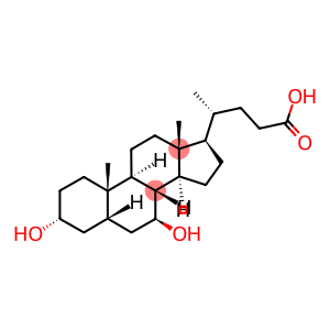 (3alpha,5beta,7beta,8xi,9xi,14xi)-3,7-dihydroxycholan-24-oic acid