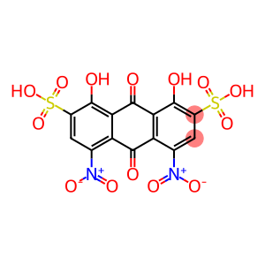 9,10-dihydro-1,8-dihydroxy-4,5-dinitro-9,10-dioxoanthracene-2,7-disulphonic acid