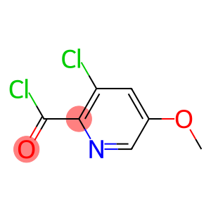 2-Pyridinecarbonyl chloride, 3-chloro-5-methoxy- (9CI)