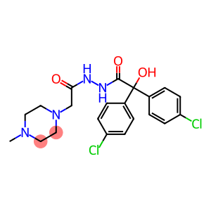 1-Piperazineaceticacid, 4-methyl-, 2-[2,2-bis(4-chlorophenyl)-2-hydroxyacetyl]hydrazide