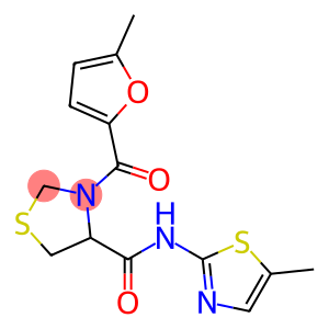 4-Thiazolidinecarboxamide, 3-[(5-methyl-2-furanyl)carbonyl]-N-(5-methyl-2-thiazolyl)-