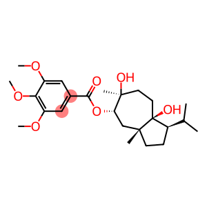 1β-Isopropyl-3aβ,6-dimethyl-5α-(3,4,5-trimethoxybenzoyloxy)octahydroazulene-6β,8aβ(1H)-diol