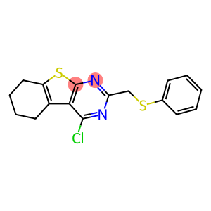 4-CHLORO-2-[(PHENYLTHIO)METHYL]-5,6,7,8-TETRAHYDRO[1]BENZOTHIENO[2,3-D]PYRIMIDINE