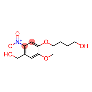 4-(4-(hydroxymethyl)-2-methoxy-5-nitrophenoxy)butan-1-ol