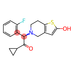 Ethanone, 1-cyclopropyl-2-(6,7-dihydro-2-hydroxythieno[3,2-c]pyridin-5(4H)-yl)-2-(2-fluorophenyl)-, (2R)-