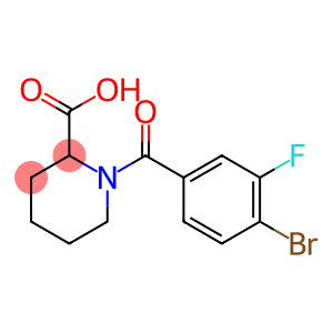 2-Piperidinecarboxylic acid, 1-(4-bromo-3-fluorobenzoyl)-