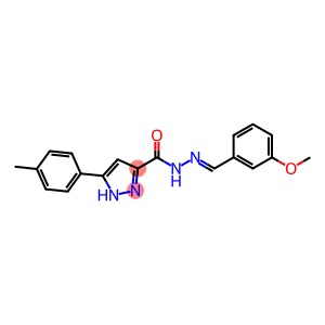 (E)-N-(3-methoxybenzylidene)-3-(p-tolyl)-1H-pyrazole-5-carbohydrazide