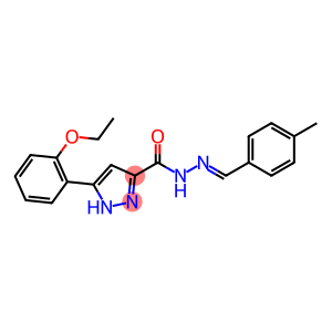 1H-Pyrazole-3-carboxylic acid, 5-(2-ethoxyphenyl)-, (2E)-2-[(4-methylphenyl)methylene]hydrazide