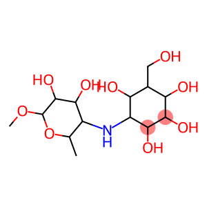 4-[(4,5-dihydroxy-6-methoxy-2-methyl-oxan-3-yl)amino]-6-(hydroxymethyl )cyclohexane-1,2,3,5-tetrol