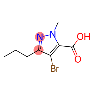 4-bromo-2-methyl-5-propyl-3-pyrazolecarboxylic acid