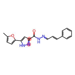 3-(5-methylfuran-2-yl)-N'-[(1E,2E)-3-phenylprop-2-en-1-ylidene]-1H-pyrazole-5-carbohydrazide