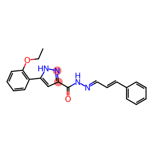 3-(2-ethoxyphenyl)-N'-[(1E,2E)-3-phenylprop-2-en-1-ylidene]-1H-pyrazole-5-carbohydrazide