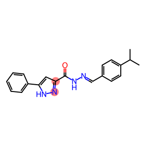 (E)-N-(4-isopropylbenzylidene)-3-phenyl-1H-pyrazole-5-carbohydrazide