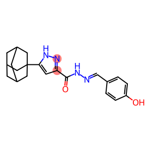 3-((1S,3s)-adamantan-1-yl)-N-((E)-4-hydroxybenzylidene)-1H-pyrazole-5-carbohydrazide