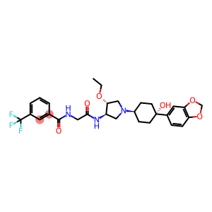 rel-N-[2-[[(3R,4R)-1-[顺式-4-(1,3-苯并二氧戊环-5-基)-4-羟基环己基]-4-乙氧基-3-吡咯烷基]氨基]-2-氧代乙基]-3-(三氟甲基)苯甲酰胺