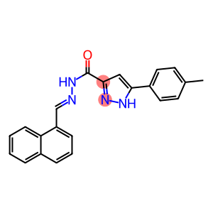 (E)-N-(naphthalen-1-ylmethylene)-3-(p-tolyl)-1H-pyrazole-5-carbohydrazide