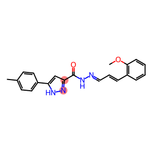 N-((1E,2E)-3-(2-methoxyphenyl)allylidene)-3-(p-tolyl)-1H-pyrazole-5-carbohydrazide