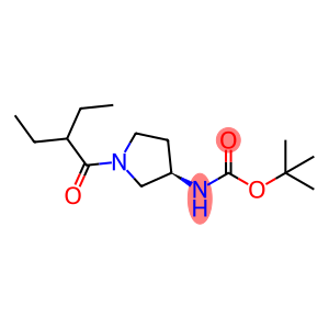 Carbamic acid, N-[(3R)-1-(2-ethyl-1-oxobutyl)-3-pyrrolidinyl]-, 1,1-dimethylethyl ester