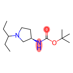 Carbamic acid, N-[(3R)-1-(1-ethylpropyl)-3-pyrrolidinyl]-, 1,1-dimethylethyl ester