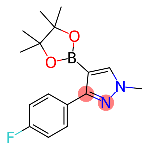 1H-Pyrazole, 3-(4-fluorophenyl)-1-methyl-4-(4,4,5,5-tetramethyl-1,3,2-dioxaborolan-2-yl)-