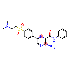 3-氨基-6-[4-[[2-(二甲基氨基)-1-甲基乙基]磺酰基]苯基]-N-苯基-2-吡嗪甲酰胺