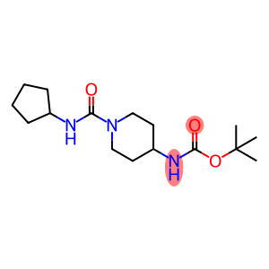 tert-Butyl 1-(cyclopentylcarbamoyl)piperidin-4-ylcarbamate