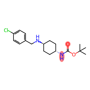 tert-Butyl (1R*,4R*)-4-(4-chlorobenzylamino)cyclohexylcarbamate