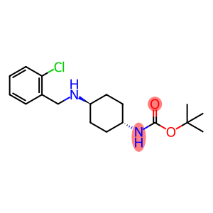 tert-Butyl (1R*,4R*)-4-(2-chlorobenzylamino)cyclohexylcarbamate
