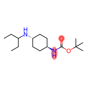 tert-Butyl (1R*,4R*)-4-(pentan-3-ylamino)cyclohexylcarbamate