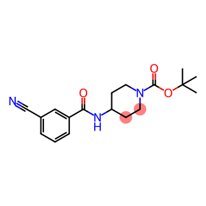 tert-Butyl 4-(3-cyanobenzoylamino)piperidine-1-carboxylate