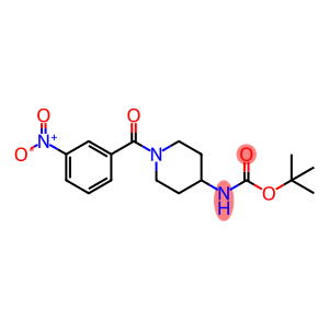 tert-Butyl 1-(3-nitrobenzoyl)piperidin-4-ylcarbamate