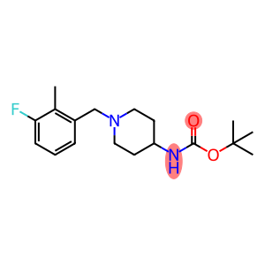 tert-Butyl 1-(3-fluoro-2-methylbenzyl)piperidin-4-ylcarbamate