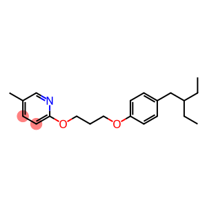 Pyridine,2-[3-[4-(2-ethylbutyl)phenoxy]propoxy]-5-methyl-
