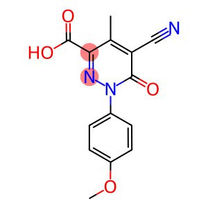 5-cyano-1-(4-methoxyphenyl)-4-methyl-6-oxo-1,6-dihydro-3-pyridazinecarboxylic acid