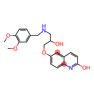 6-(3-(3,4-Dimethoxybenzylamino)-2-hydroxypropoxy)carbostyril