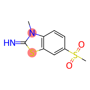 2(3H)-Benzothiazolimine, 3-methyl-6-(methylsulfonyl)-