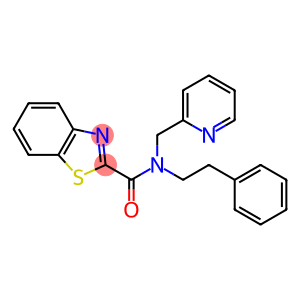 N-(2-phenylethyl)-N-(pyridin-2-ylmethyl)-1,3-benzothiazole-2-carboxamide