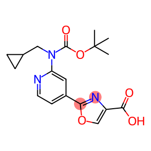 4-Oxazolecarboxylic acid, 2-[2-[(cyclopropylmethyl)[(1,1-dimethylethoxy)carbonyl]amino]-4-pyridinyl]-