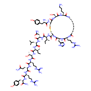 (Cys2)-Neuropeptide Y (1-4)-8-aminooctanoyl-(D-Cys27)-Neuropeptide Y (25-32) trifluoroacetate salt H-Tyr-Cys-Ser-Lys-8-aminooctanoyl-Arg-His-D-Cys-Ile-Asn-Leu-Ile-Thr-Arg-Gln-Arg-Tyr-NH2 trifluoroacetate salt (Disulfide bond)