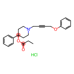 [1-(4-phenoxybut-2-ynyl)-4-phenyl-4-piperidyl] propanoate hydrochlorid e