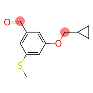 3-(Cyclopropylmethoxy)-5-(methylthio)benzaldehyde