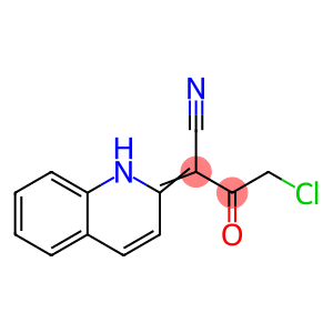 4-Chloro-3-oxo-2-quinolin-2(1H)-ylidenebutanenitrile