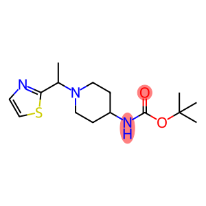 tert-Butyl (1-(1-(thiazol-2-yl)ethyl)piperidin-4-yl)carbaMate