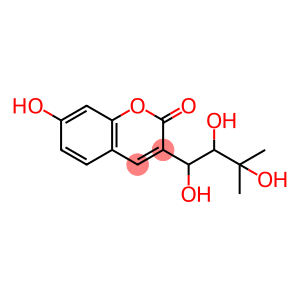 7-Hydroxy-3-(1,2,3-trihydroxy-3-methylbutyl)-2H-1-benzopyran-2-one