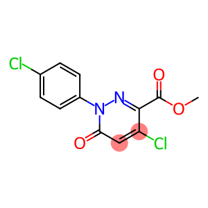 3-Pyridazinecarboxylic acid, 4-chloro-1-(4-chlorophenyl)-1,6-dihydro-6-oxo-, methyl ester
