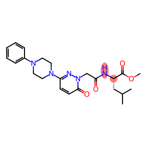 methyl N-{[6-oxo-3-(4-phenylpiperazin-1-yl)pyridazin-1(6H)-yl]acetyl}-L-leucinate